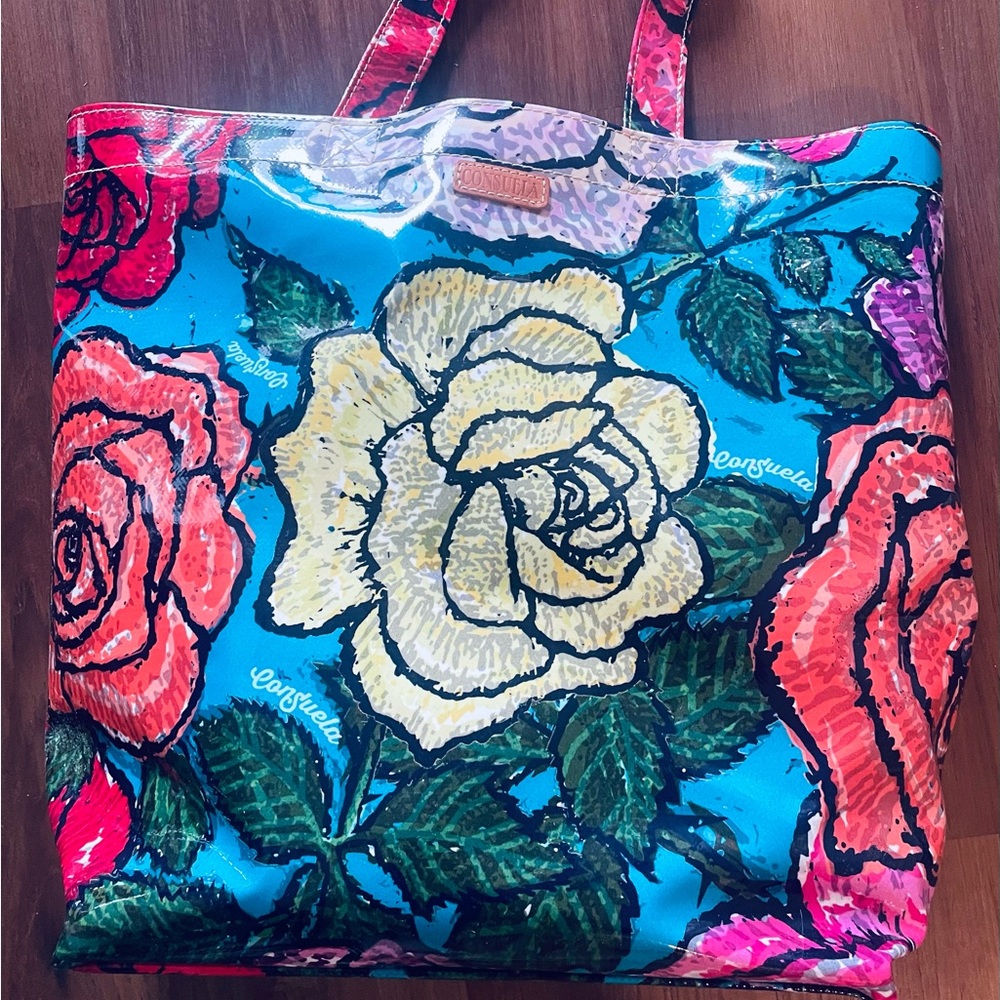 Consuela Colorful Floral Tote Bag